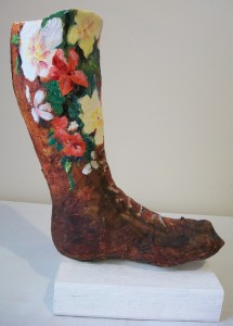 A Boot Full of Blooms - Left Side